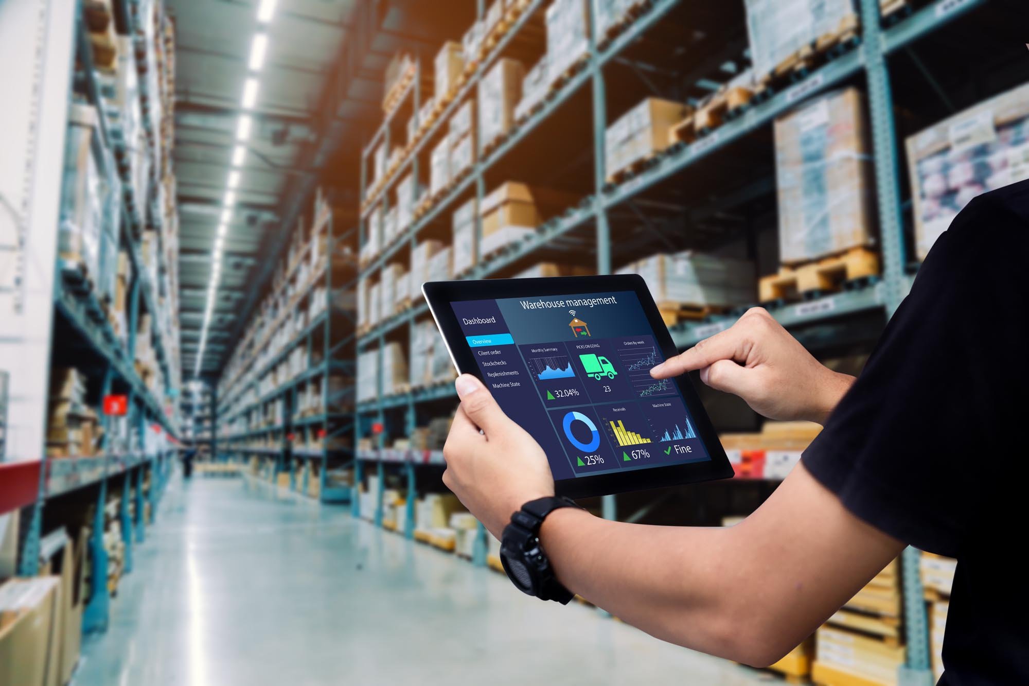 Warehouse and iPad